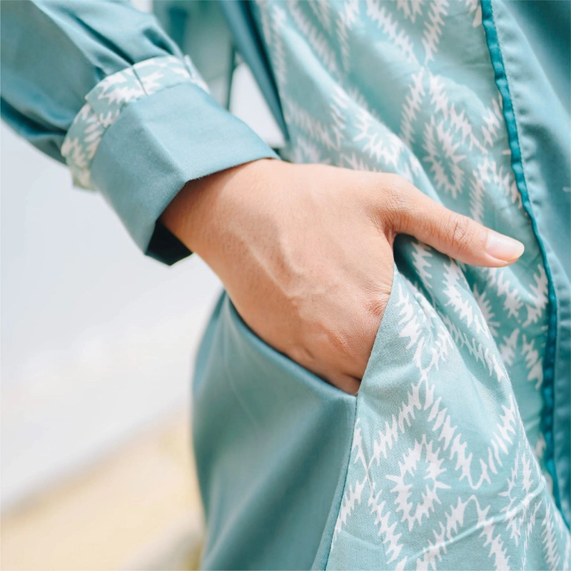 Product image COLLECTION SARJANA - GAMIS MOTIF BATIK - COUPLE GAMIS ALMAS - ORIGINAL - BATIK KATUN PRIMA SANFORIS KEMEJA M ALMAS