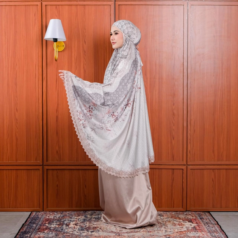 Product image qaydstoreid - Free Sejadah Mukena 2in1 Armani Silk Premium Jumbo Mewaah Jumbo Jumbo Azzura Coksu