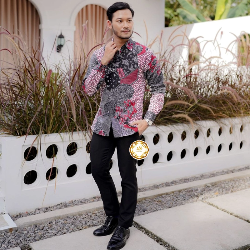 Product image Rambe Batik Indonesia - Batik Couple Gamis Shakillah Original Bahan Katun Prima Boleh Beli Pisah Kemeja M A