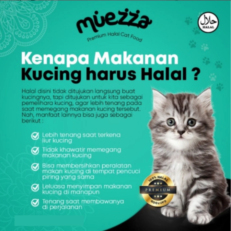 Product image Muezza - Muezza PAKET A Makanan Kucing Kering Kitten 400 gr - Isi 1 dan Adult 1 kg - Isi 2 2400gr Tuna