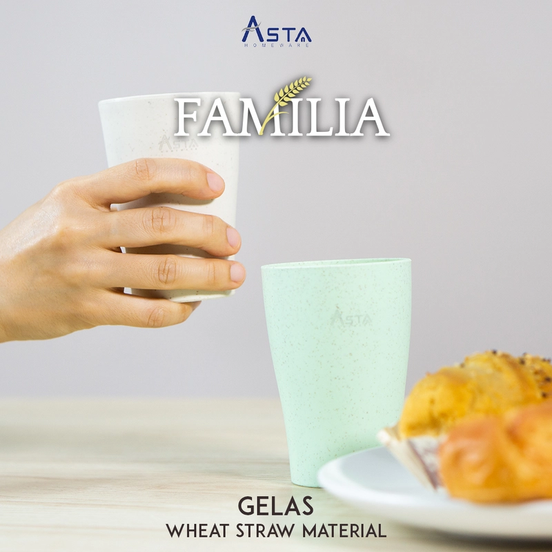 Product image Asta Homeware Official - Asta Gelas Jerami Gandum Tahan Panas Mug Cangkir Tebal Food Grade warna Pink