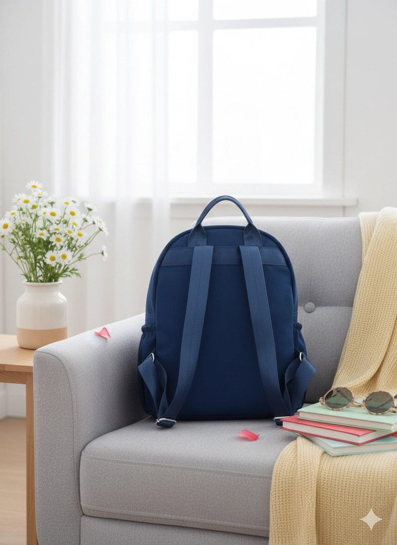 Product image CBL - Ransel CLBD - Tas Ransel Backpack Wanita CLBD Bahan Kanvas Muat Laptop Untuk Sekolah Kuliah Medium Hitam