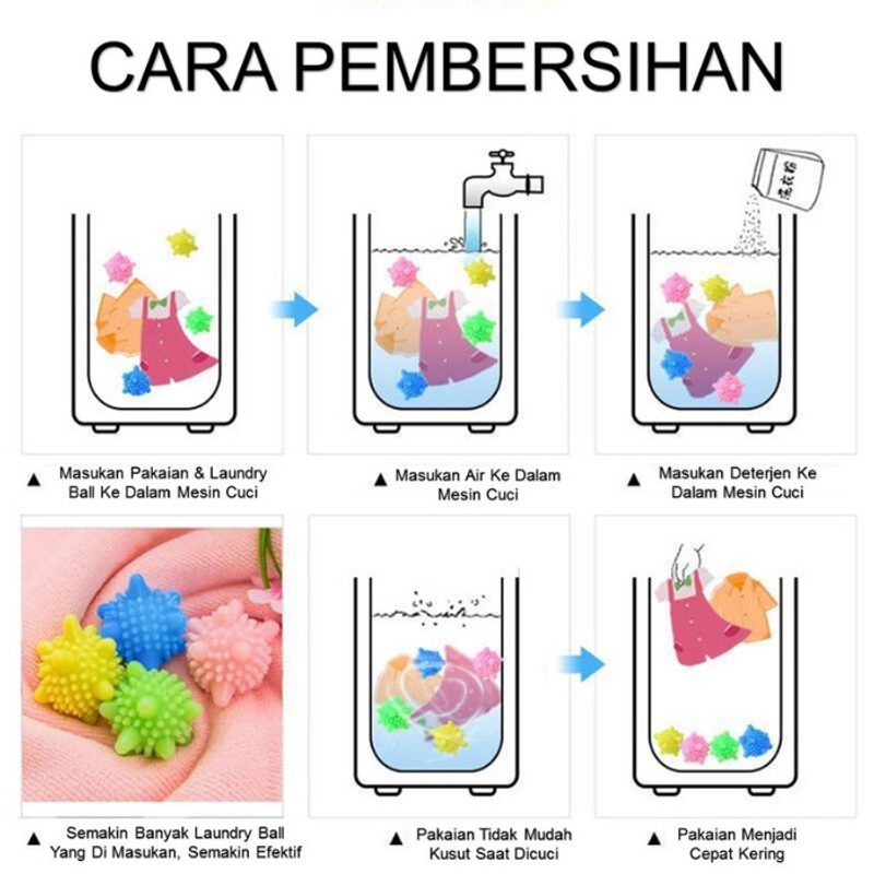 Product image KAMJE Bola Pembersih Laundry Ball Pencuci Pakaian Baju Anti Kusut Washing KMJ113 KMJ113 RANDOM