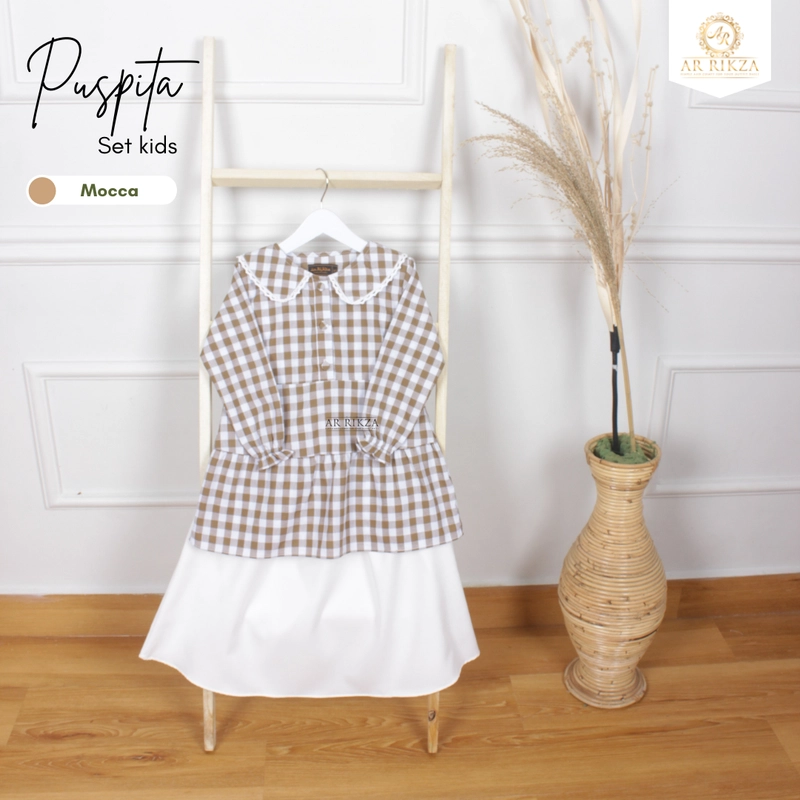Product image Tunik Kids Puspa XS Mocca