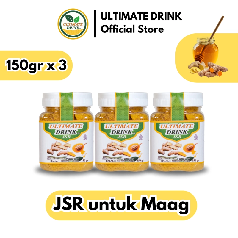 Product image Ultimate Drink - ULTIMATE DRINK - JSR 150gr 3pcs Serbuk Minuman Kunyit Jahe Minuman Herbal Untukl Bundle Varian