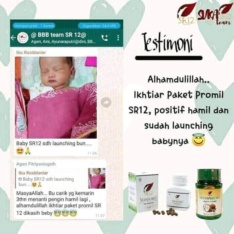 Product image SR12 Paket Promil Manjakani Dan VCO 60 Kapsul&100 Kapsul ManjaKapsulVCOKapsul