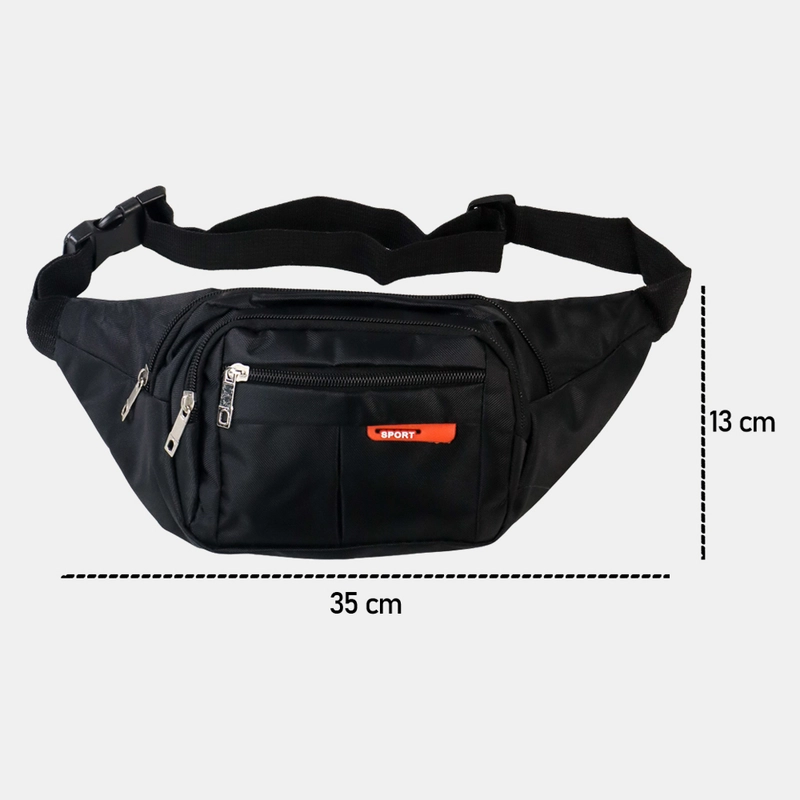 Product image RAYATORY - Hengreda Sport Tas Pinggang Selempang Waistbag Pria dan Wanita - TM572 35 x 9 x 13 cm Black