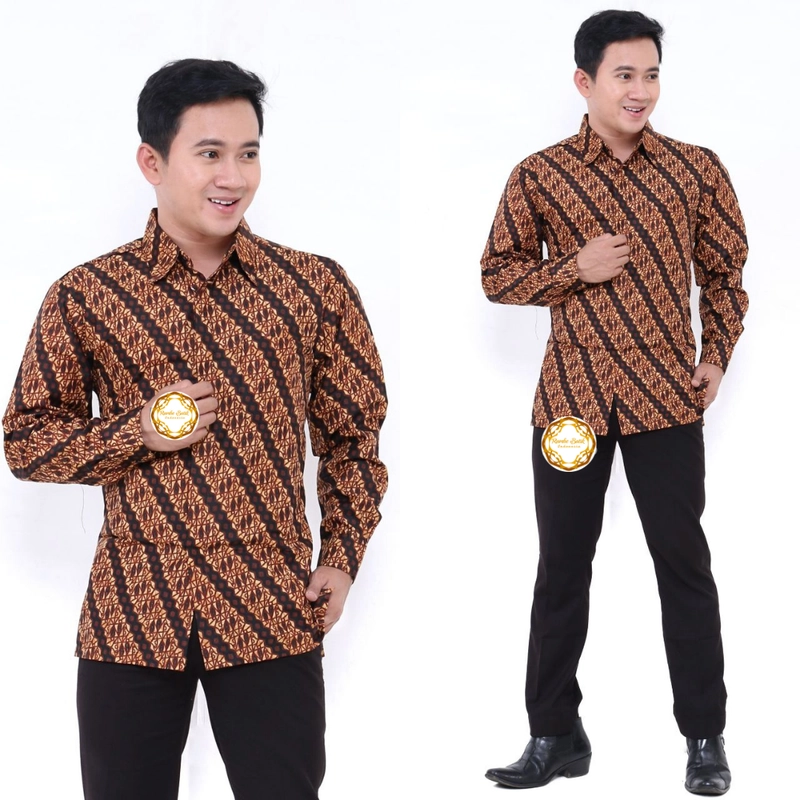 Product image Kemeja Btaik Pria Unggul Jaya Tebal Halus dan Tidak Luntur - A2 L Motif C