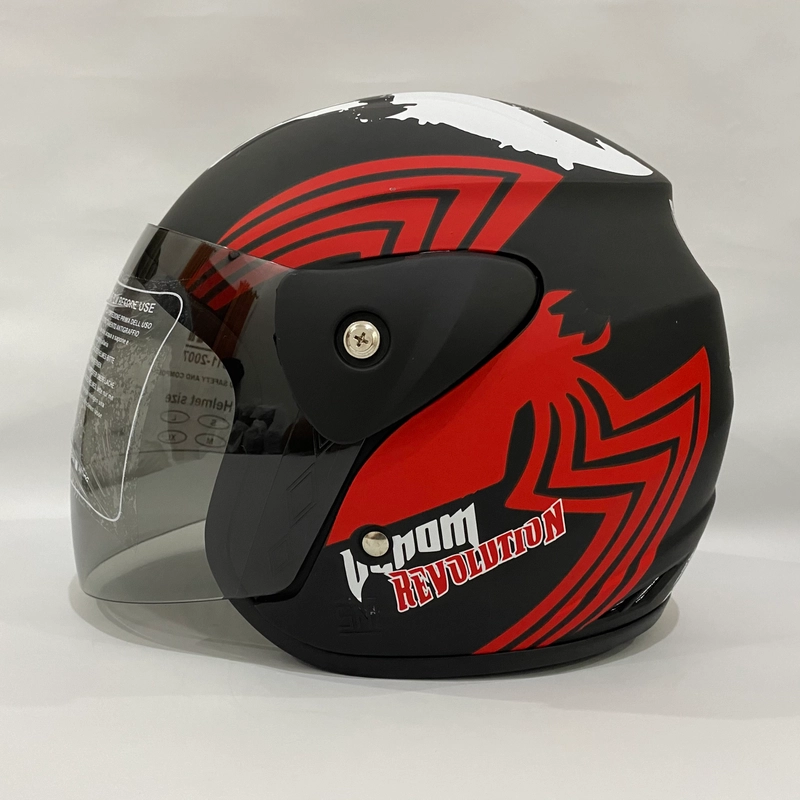 Product image Helm Nuvo Venom Merah Doff - Helm SNI - Helm Dewasa L Nuvo Venom Merah Doff