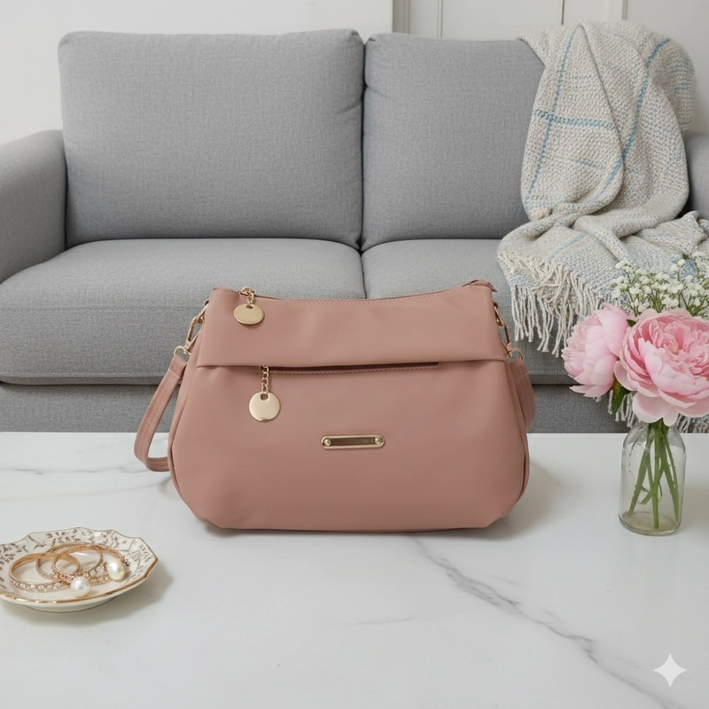 Product image CBL - DAVINA Slingbag - Tas Selempang Wanita Slingbag DAVINA Bahan Nilon Cocoly Waterproof Antiair Tas Wan Medium Pink_Salem