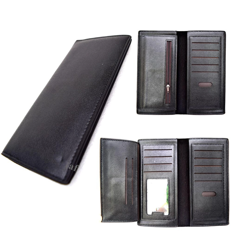 Product image Lanc Fashion - Dompet Unisex Kulit Kartu Unisex Long Fold Style WARNA HITAM