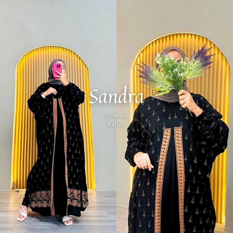 Product image Batik Ayodha - KAFTAN SANDRA ALLSIZE JUMBO Allsize Hitam