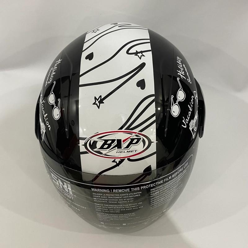 Product image Helm Nuvo Traveling Hitam Glossy - Helm SNI - Helm Dewasa L Nuvo Traveling Hitam Glossy