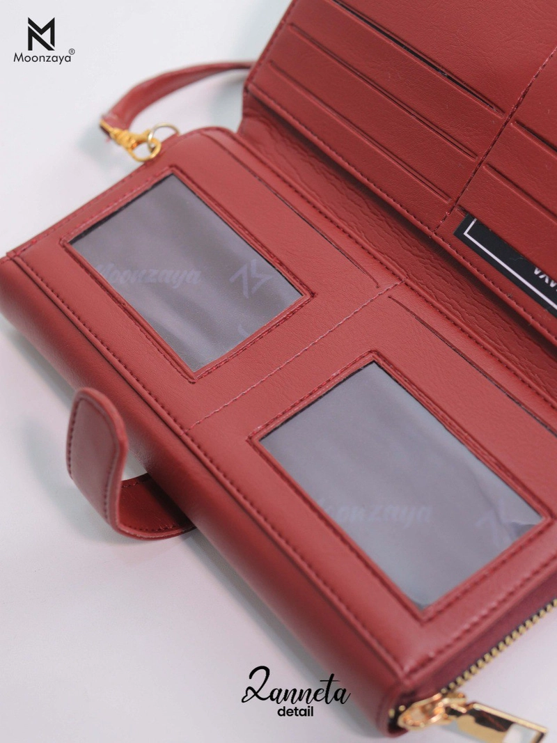 Product image Moonzaya - DOMPET ZANNETA BY MOONZAYA DOMPET TALI PANJANG DOMPET WANITA DOMPET ZANNETA MAROON