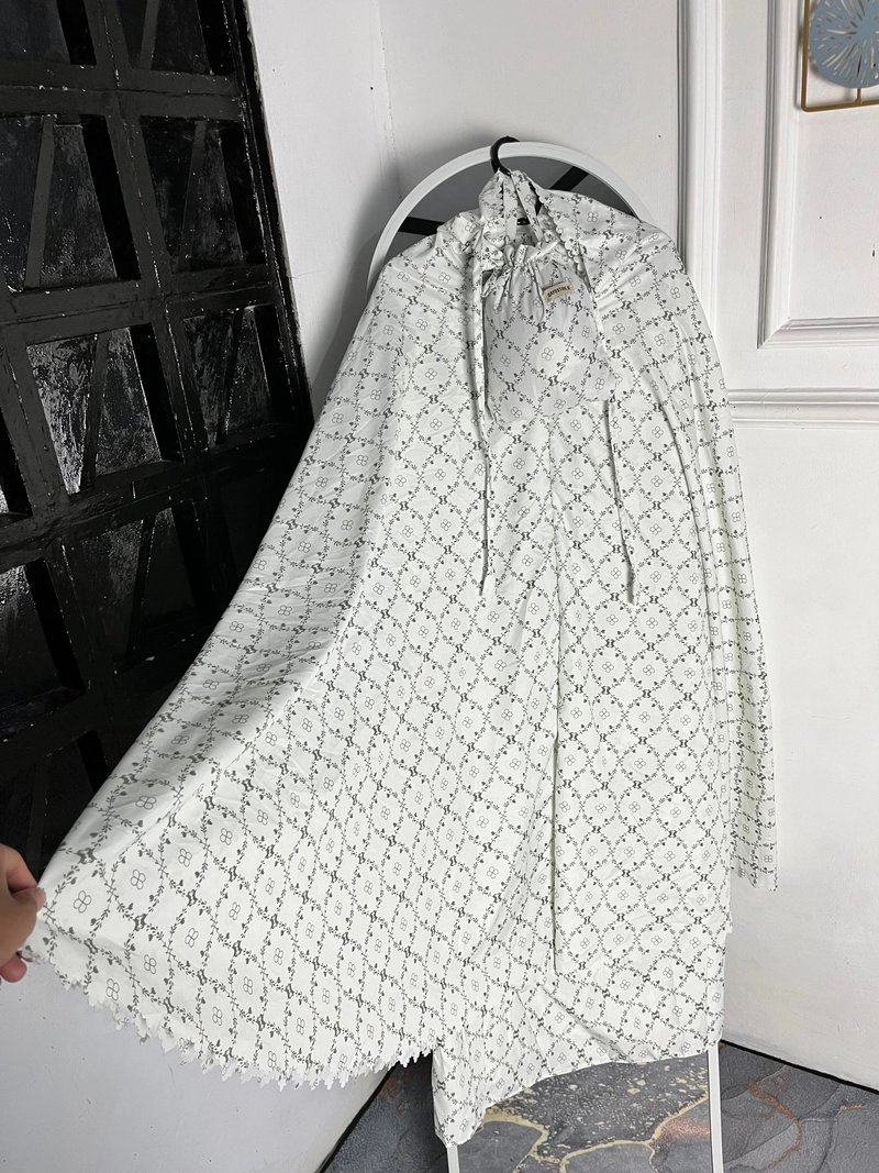 Product image qaydstoreid - Beli 1 Gratis 1 Mukena Aminah Laser Cut Dewasa 2in1 Katun Motif mukena anisa putih