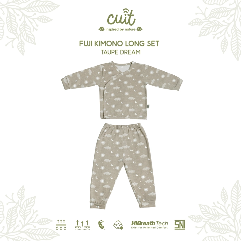 Product image CUIT MINIMALIST 3 - Fuji Kimono Long Set 0 - 24 Bulan NB Taupe Dream
