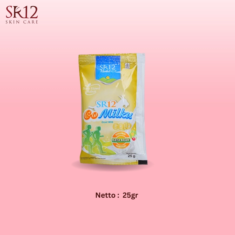 Product image SR12 Gomilku Gold Susu Kambing Etawa Tanpa Gula Rendah Kolesterol Sachet gomilku gold 1 sachet