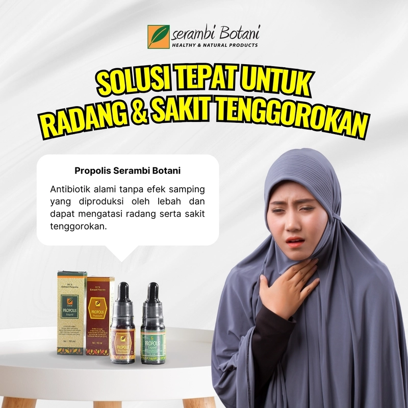 Product image SERAMBI BOTANI - Propolis Tetes Minum Premium Antibiotik Alami 10ml Propolis Premium
