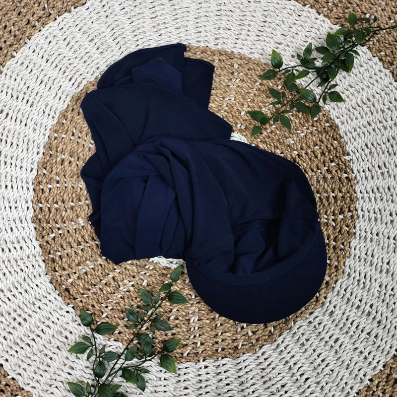 Product image Milyarda Hijab - Pashmina Oval Topi Pasmina Instan Milyarda One Size Navy