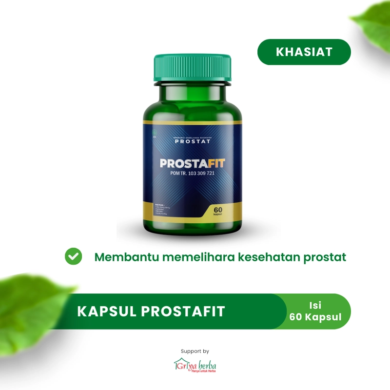 Product image Griya Herba - Prostafit Obat Herbal Membantu Memelihara Kesehatan Prostat Halal BPOM 60 Kapsul Original
