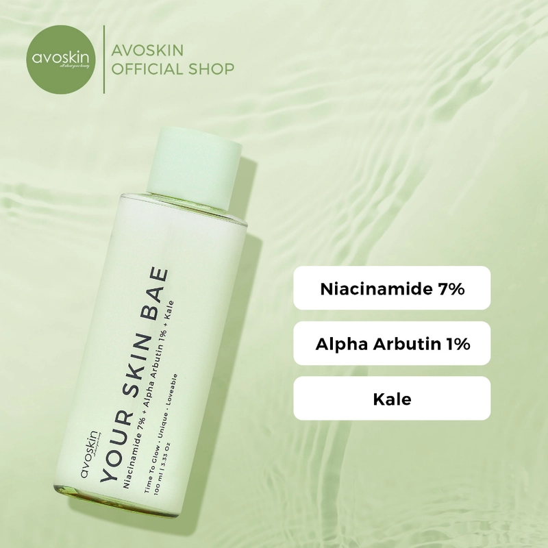 Product image AVOSKIN OFFICIAL - YSB Toner Niacinamide 7% + Alpha Arbutin 1% + Kale 100 ml Toner