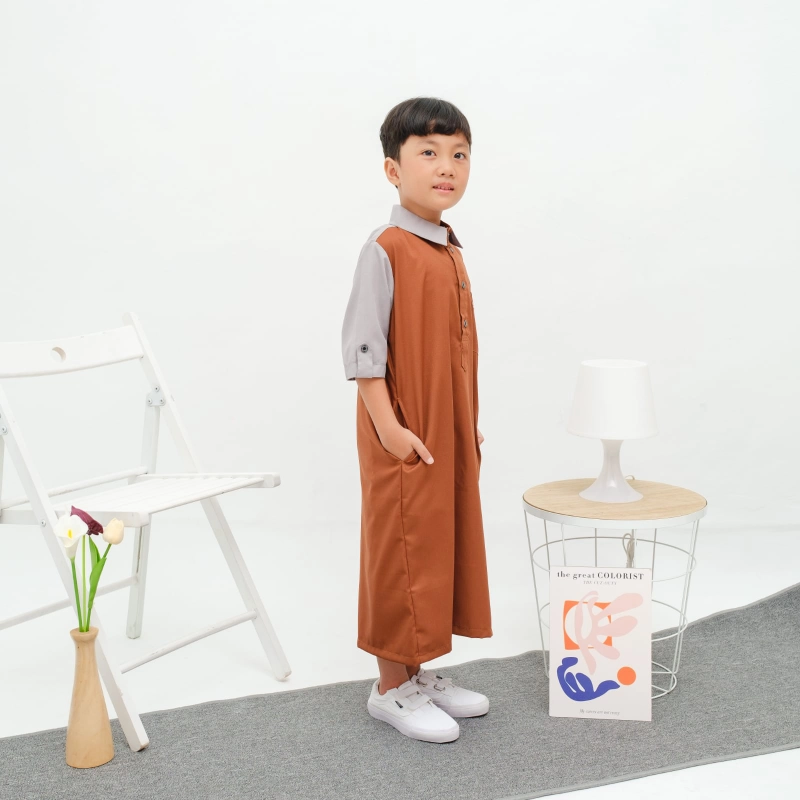Product image Kawan Muslim - Jubah Gamis Muslim Anak Laki Putih Premium Size 1 Sampai 14 Tahun Lengan Pendek Bahan PUTIH 1&2 TAHUN