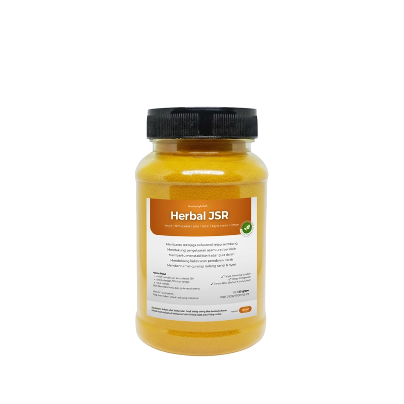 Product image Mirani - Herbal Detox JSR plus Bawang Putih Bantu Kontrol Kolesterol Asam Urat & Gula Darah Tinggi 150 gram Orange