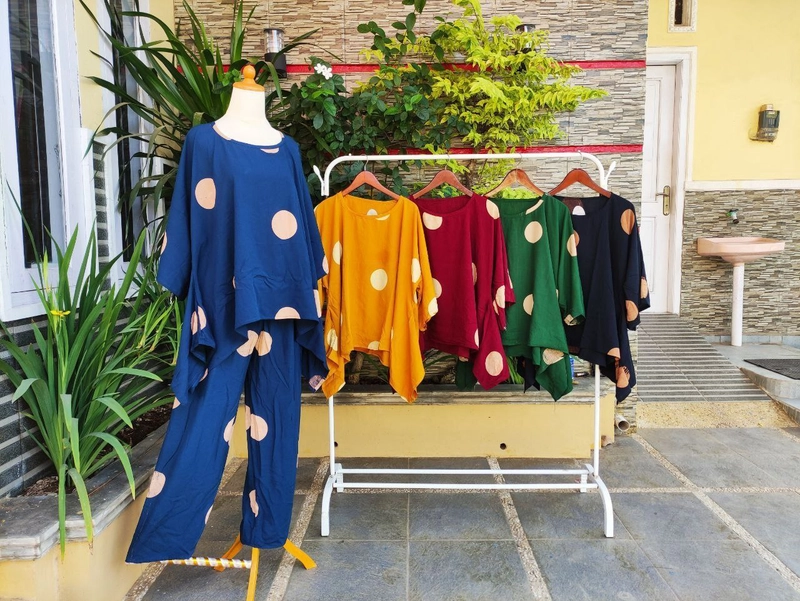 Product image Rambe Batik Indonesia - One Set Waka Polka Allsize Merah Marun