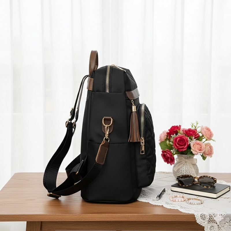 Product image CBL - Ransel SANSA - Tas Ransel Backpack Wanita SANSA Muat Laptop Waterproof Bahan Nilon Premium A Big Cream