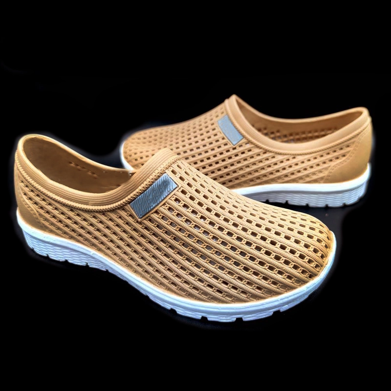 Product image Lanc Fashion - Sepatu Sneakers Slip On air flow Soft Rubber Fashion Big Size Brown 37 cokelat