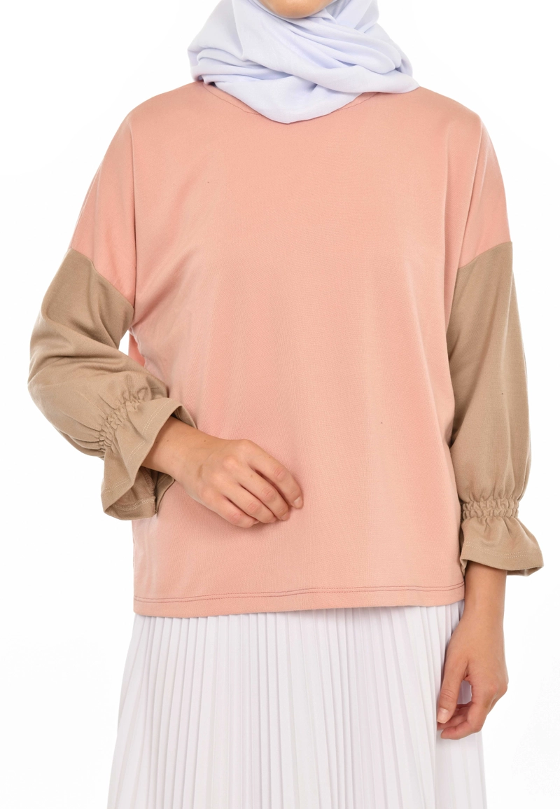 Product image Mybamus - Dahayu Wrinkle Tops All Size Dusty Khaki M15658 R101S2