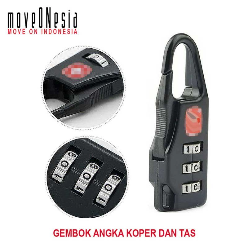 Product image Moveonesia - Gembok Angka Koper Dan Tas Gembok Angka RANDOM