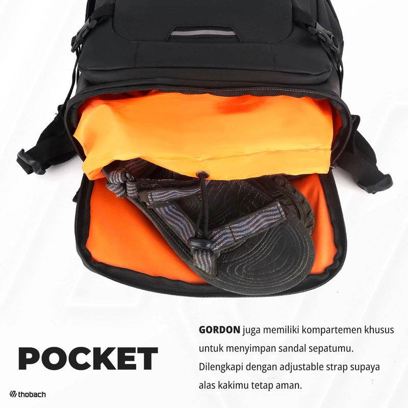 Product image Thobach official - THOBACH Waterproof Backpack GORDON all size black
