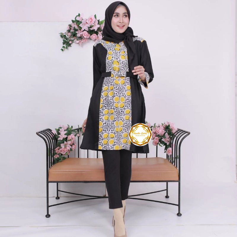 Product image Rambe Batik Indonesia - Azura Tunik Best Seller Original M AZ1