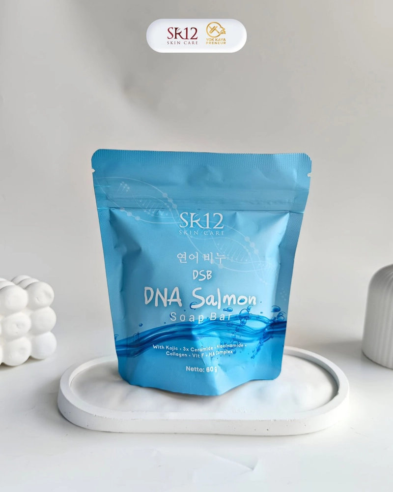 Product image SR12 Mimin - SR12 DNA Salmon Series Paket Skincare DNA Salmon 4IN1 FREE Pouch dna salmon bar soap