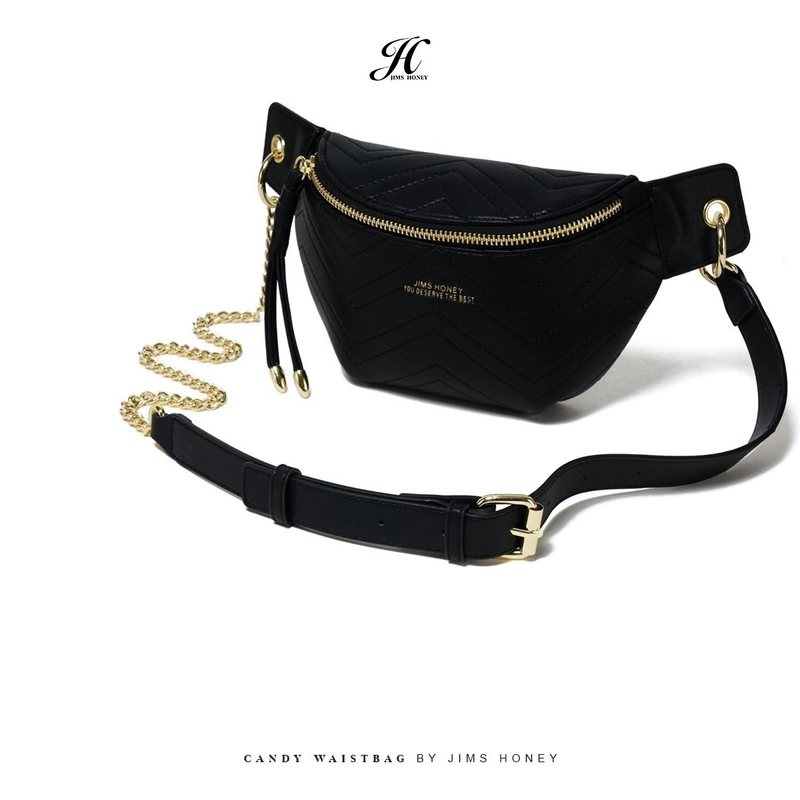 Product image JIMSHONEY SUKABUMI - Candy Waist Bag - Tas Selempang Wanita JH 1028 BLACK