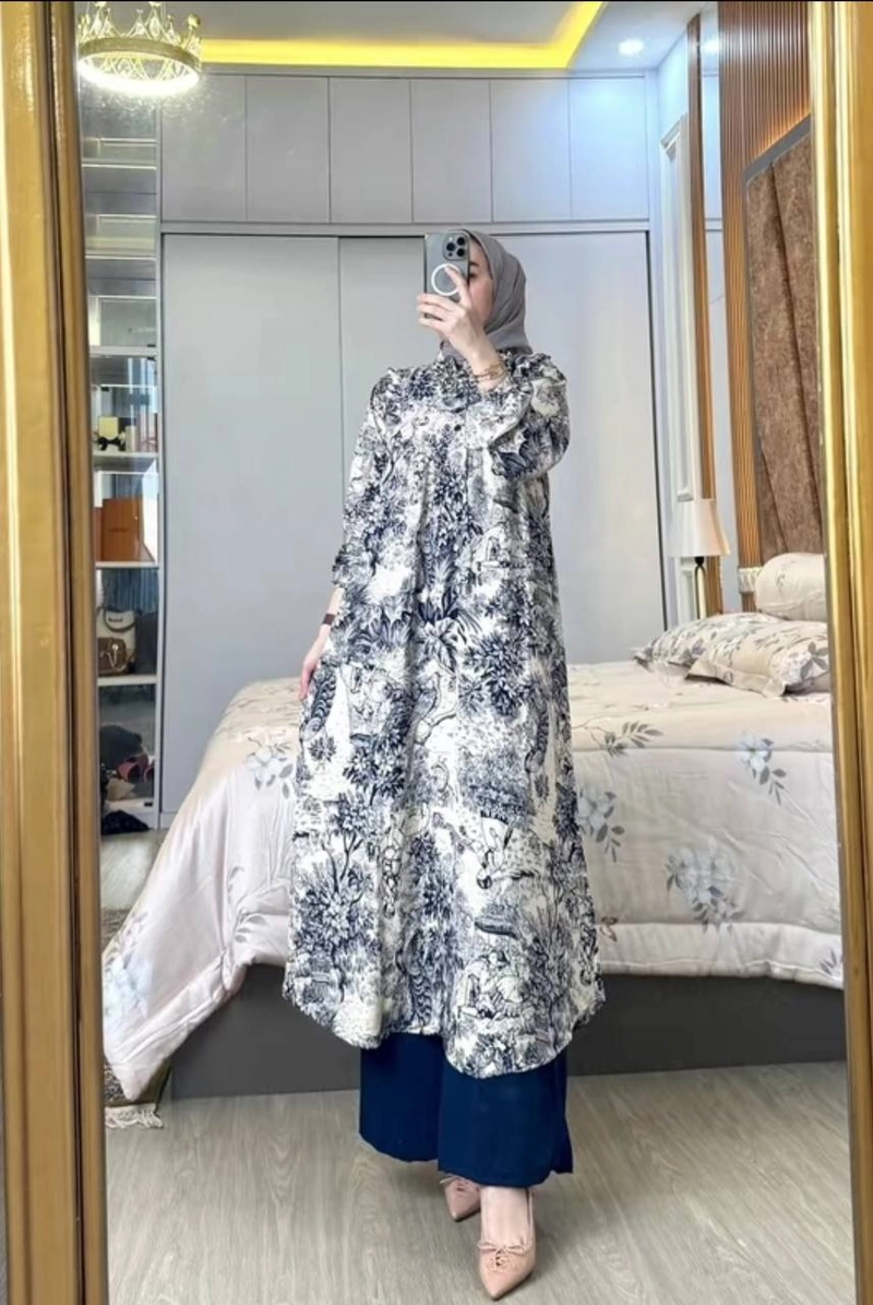 Product image Khisna collection - New oneset best seller wanita dewasa terbaru emory Allsize Blue