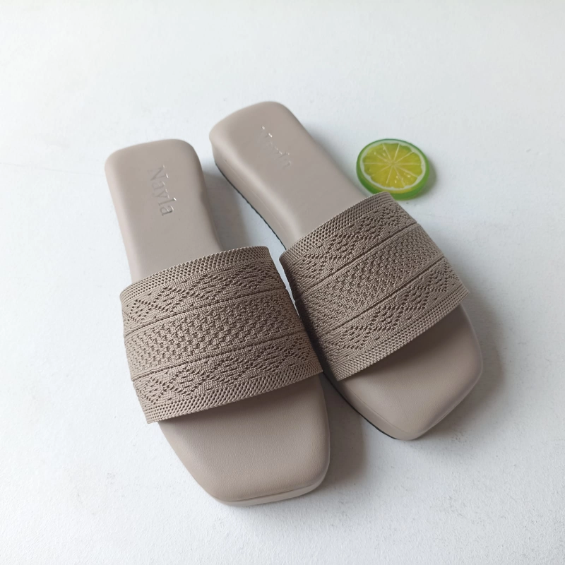 Product image Nayla - Sandal Platform Wanita Kokop Webing Series Salsa 38 Cream Asap