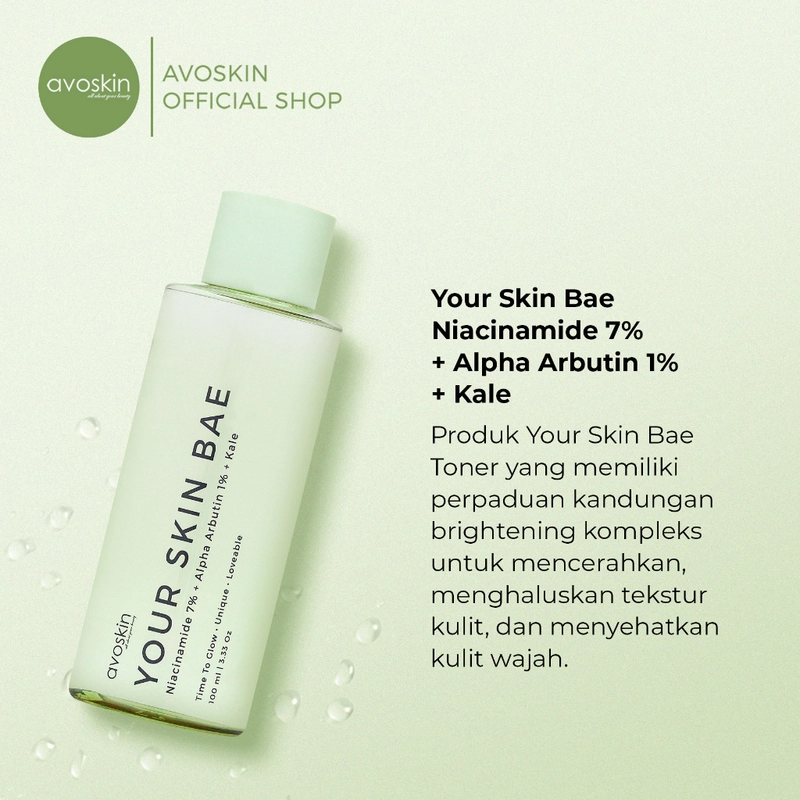 Product image AVOSKIN OFFICIAL - YSB Toner Niacinamide 7% + Alpha Arbutin 1% + Kale 100 ml Toner