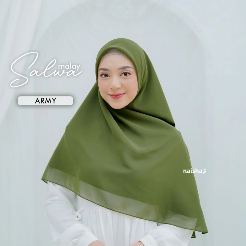 Product image Naisha HIjrah - Salwa Malay all size Army