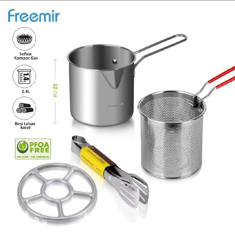 Product image Rizki Electronics - freemir 4 in 1 Multi Deep Fryer Panci Penggorengan deep fryer JAWA