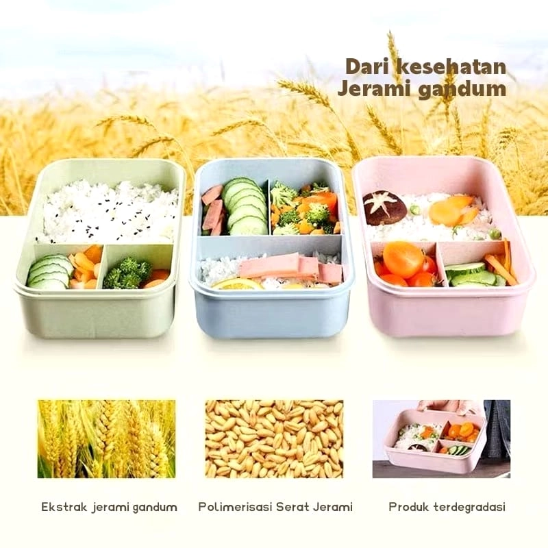 Product image DiAr OlShop - Lunch Box/ Kotak Bekal Makan Pcs Blue