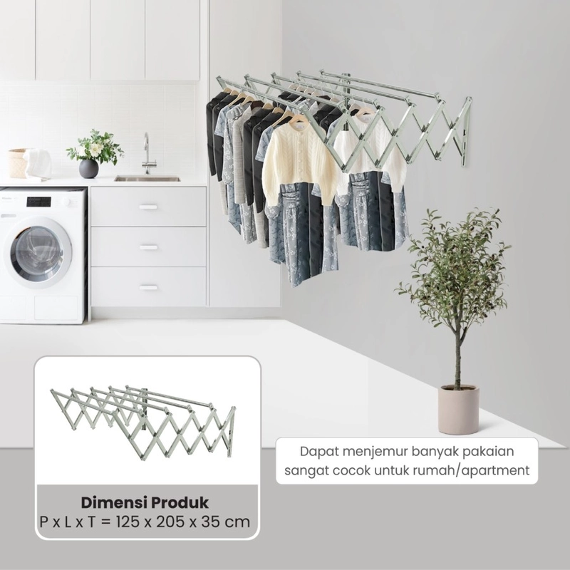 Product image One Pro - Jemuran Dinding OnePro OP-C6205 5000 silver