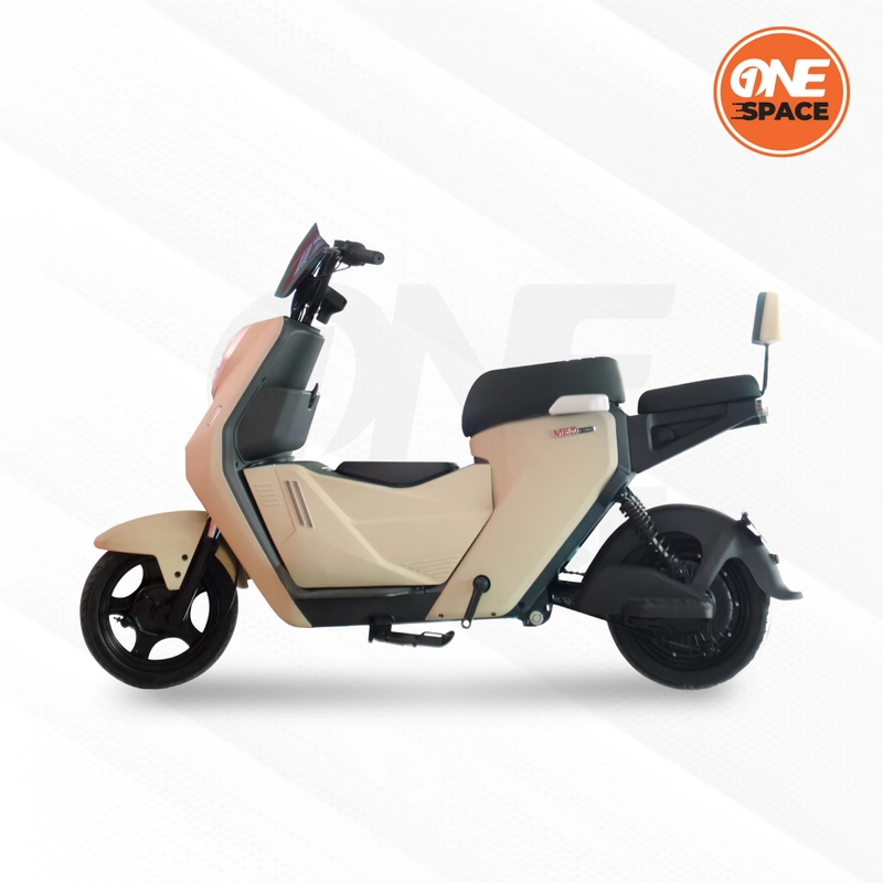 Product image One Space Kendaraan Listrik - UWINFLY M60 ADV SEPEDA LISTRIK Reguler Cream