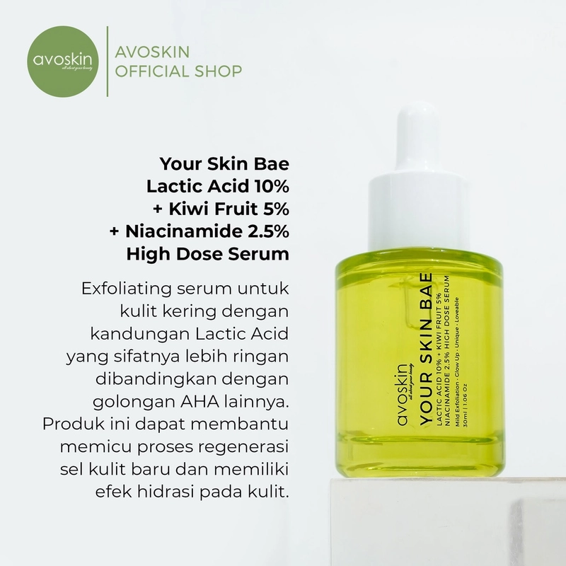 Product image AVOSKIN OFFICIAL - YSB Lactic Acid 10% + Kiwi Fruit 5% + Niacinamide 2,5% High Dose Serum 30 ml Serum