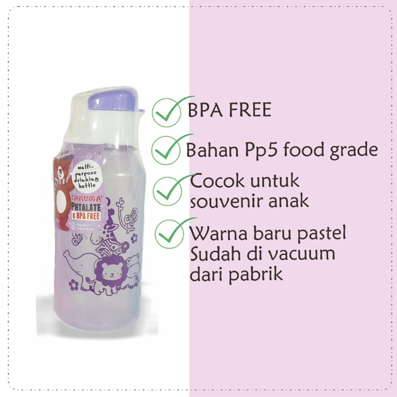 Product image KAHASIL - Botol Minum BPA Free 350ml Bottle Tempat Air Tutup FlipTop Souvenir Ulang Tahun Bingkisan KMJ190 TOSCA