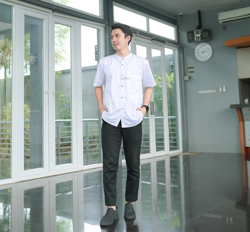 Product image Arrikza - KEMKO FADHIL Kerah Sanghai (Tegak) XXS WHITE (L.pnd)