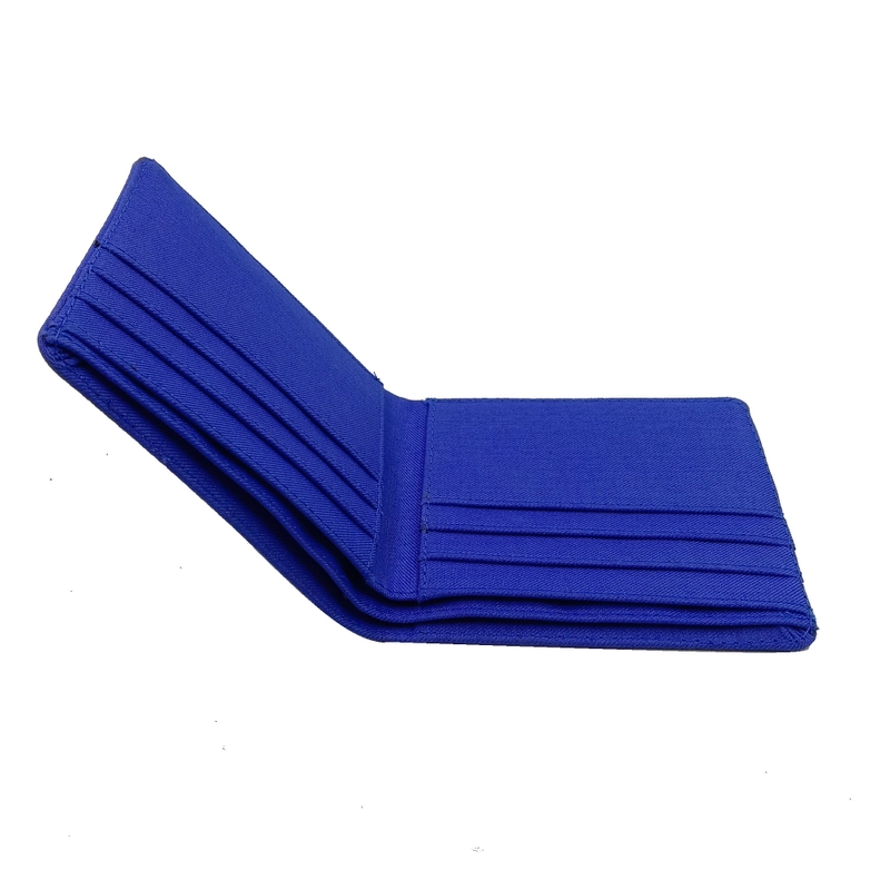 Product image Martinversa WL15 Dompet Lipat Uang Persegi Man Wallet Kain Kanvas Free Size Biru Terang