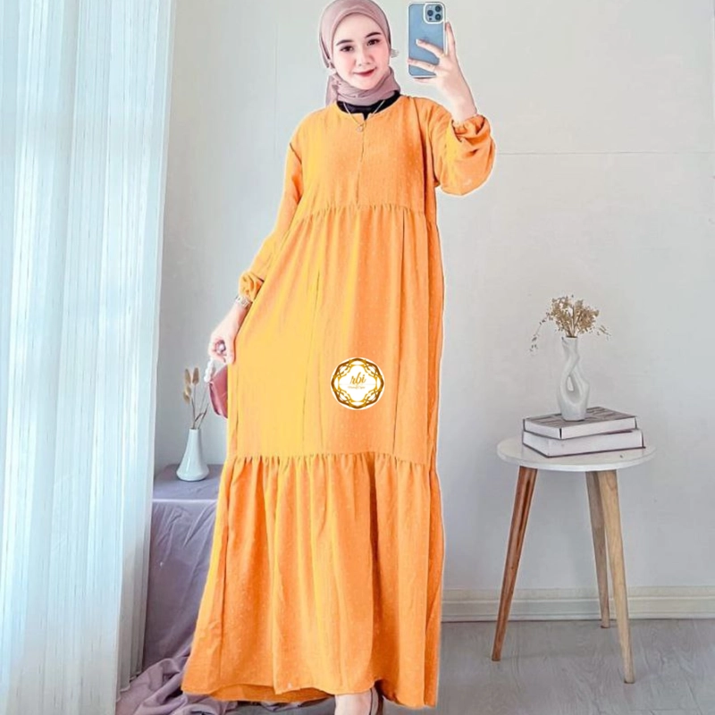 Product image Varian Ser (Isi 5 pcs) Dress Muslim Cringkel Uragiri Seri Warna (Isi 5 pcs) Dress Uragiri