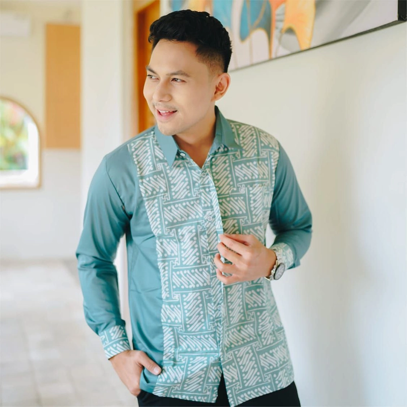 Product image COLLECTION SARJANA - COLLECTION SARJANA - GAMIS MOTIF BATIK - COUPLE GAMIS FATIN - ORIGINAL - BATIK KATUN PRIMA SANFORIS KEMEJA M FATIN